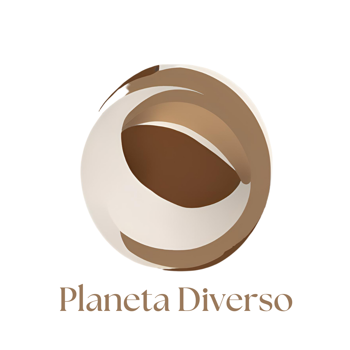 Este es nuestro logo que representa el planeta en varias tonalidades para destacar la abundancia de culturas y su diversidad.